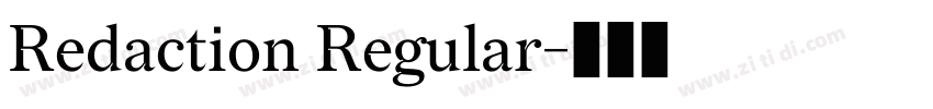 Redaction Regular字体转换